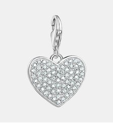 Pendentif Charm cœur avec pavé Thomas Sabo