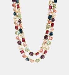 Collier deux rangs luxe la diamantine multicolore Les Néréides