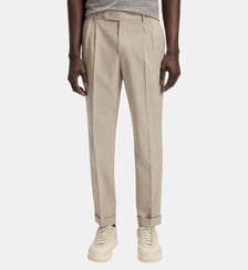 Pantalon de costume modèle Perin tapered en laine vierge BOSS