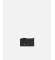 Porte-cartes zippé à motif en chevrons Pinko