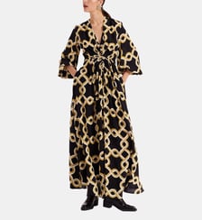 Robe Long Camerino Tackle Black La DoubleJ