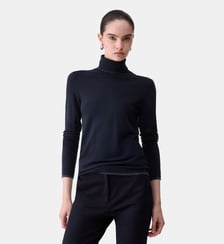 Col roulé avec bordures en Lurex® Liu Jo