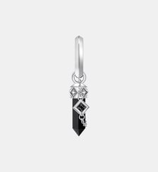 Créole individuelle à breloque en onyx et chaînette Thomas Sabo