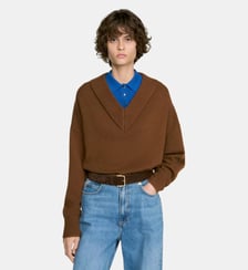 Pull 2 en 1 laine et cahemire Sandro