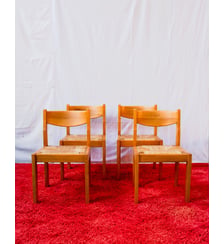 Lot de 4 chaises en orme Alma N°2133 - Produit chiné Debongout