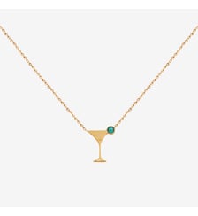 Collier doré cristal cosmopolitan - party Caroline Najman