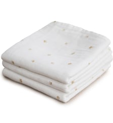 Lot de 3 langes en coton bio Mushie
