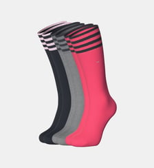 Lot de 3 paires de chaussettes signature et rayures coton mélangé Eden Park