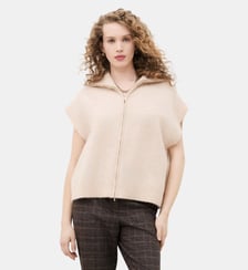 Gilet mitch - Motif uni - Coupe oversize Caroll