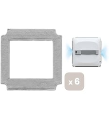 Lingettes et serpillères pour robot lave-vitres WCR1 Cleanbot x6 Essentiel B