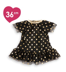 Petite Robe Noire - Pois Or pour poupée ma Corolle Corolle