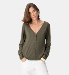 Pull tricot en laine strass dos Ikks