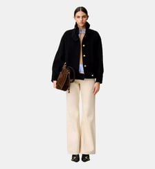 Manteau court blousant doré Claudie Pierlot