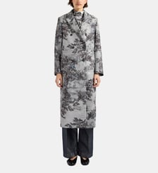 Manteau lemonade en melton couplé imprimé Momonì
