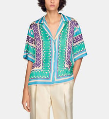 Chemise à imprimé fleur Sandro