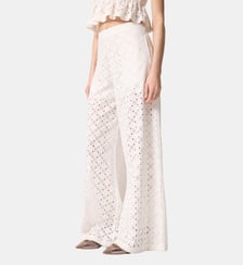 Pantalon à motif ajouré Pinko
