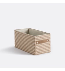 Panier rectangulaire, en papier tressé, hauteur 15 cm La Redoute Interieurs