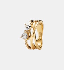 Bague Anneau Croisé & Nœud Scintillant Pandora