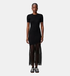Robe maille longue évasée Claudie Pierlot
