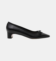 Cedar - Ballerines En Cuir Nappa Noir Parallèle