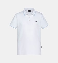 Polo droit signature en coton Schott
