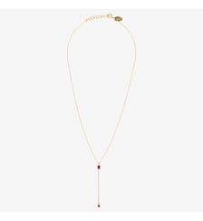Collier cravate courte venus jade rose Caroline Najman