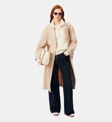 Pull col montant laine Lacoste