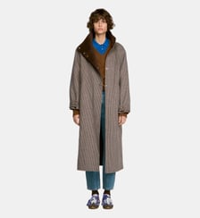 Manteau oversize à carreaux Sandro