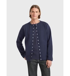 Cardigan pressions en molleton de coton Agnès b.