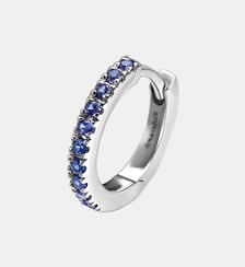 Boucle d’oreille avec petit anneau en or blanc 9 carats Aristocrazy