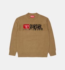 Pull ras du cou avec logo Diesel Kids