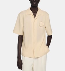 Chemise fluide à fleur en crochet Sandro