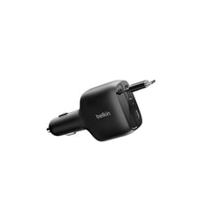 Chargeur allume cigare 75W avec cable retractable Belkin
