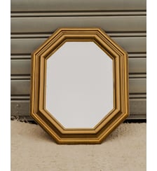 Miroir biseauté en bois doré Georges N°1366- Produit chiné Debongout