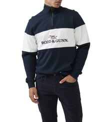 Sweatshirt droit logo en coton à col 1/4 zip Foresters Peak Rodd & Gunn