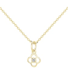 Collier Fiorenza en Plaqué Or avec diamant blanc La Garçonne Diamant