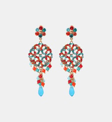 Boucles d'oreilles tiges percées pendantes   - Chiara Satellite