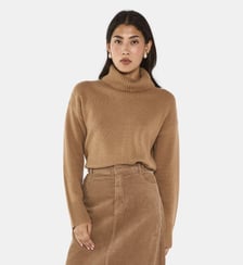 Pull Kaki À Manches Longues En Laine Mélangée Arnold Maison 123