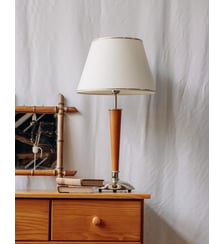 Grande lampe à poser en bois Julia N°528- Produit chiné Debongout