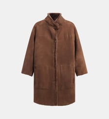 Manteau en peau lainée à col montant - FAY Gerard Darel