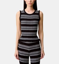 Top rayé maille volantée Claudie Pierlot