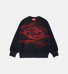 Sweat-shirt col rond avec logo imprimé Diesel Kids