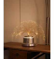 Lampe en chrome et fibre de verre Julia N°656- Produit chiné Debongout