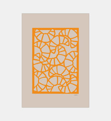Poster   Croissants - Nordic Papercuts Poster & Frame