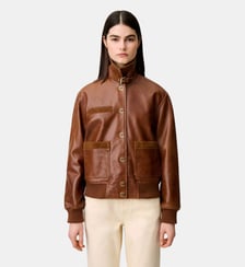 Blouson cuir large Claudie Pierlot