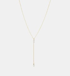 Collier cravate courte venus nacre blanche Caroline Najman