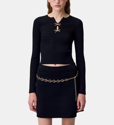 Pull maille fine noeuds Claudie Pierlot