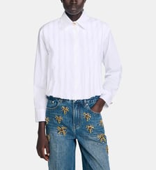 Chemise courte à plis Sandro