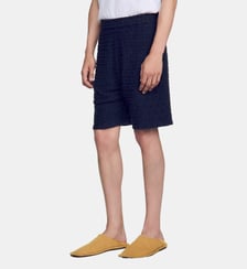 Short en maille éponge jacquard Sandro