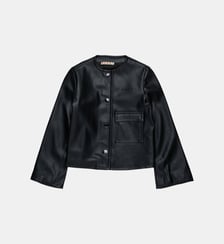 Veste col rond avec logo imprimé Marni